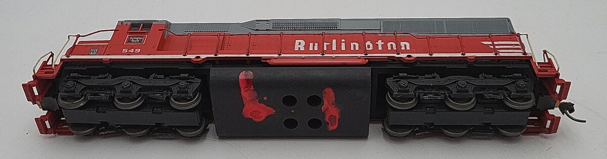 Athearn 4184 HO CB&Q SD-45 Dummy Diesel Locomotive #549 VG/Box
