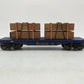 Menards 279-0840 O Gauge Alaska Flatcar W/ Lumber Load #10688 EX/Box