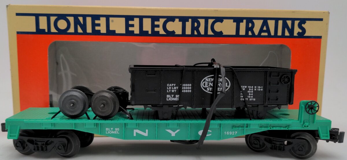 Lionel 6-16927 O Gauge New York Central Flatcar w/ Gondolas EX/Box