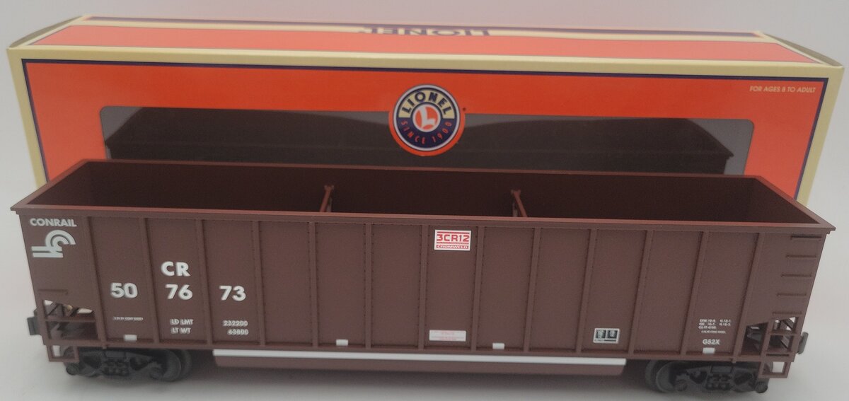 Lionel 6-17441 O Gauge Conrail Bathtub Gondola #507673 EX/Box