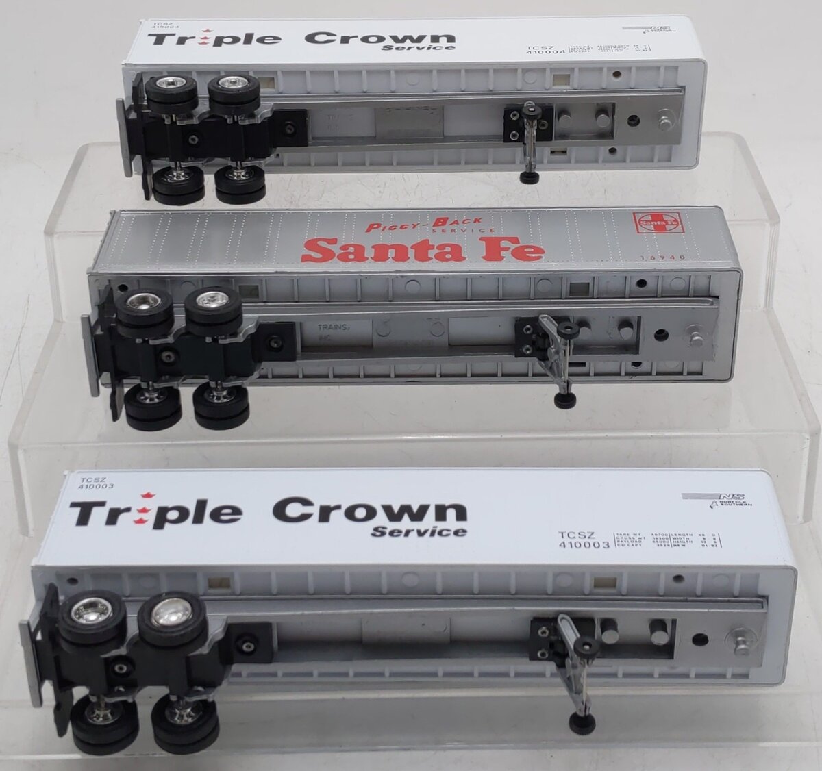Lionel O Gauge Piggy-Back Semi Trailers #16940,410003,410004 [3] EX