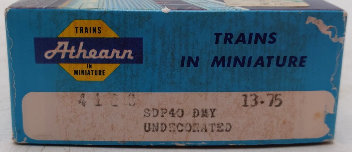 Athearn 4120 HO Scale Undecorated Dummy Diesel Locomotive EX/Box