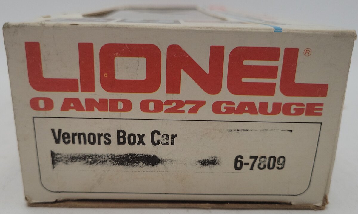 Lionel 6-7809 O Gauge Vernors Boxcar #7809 EX/Box