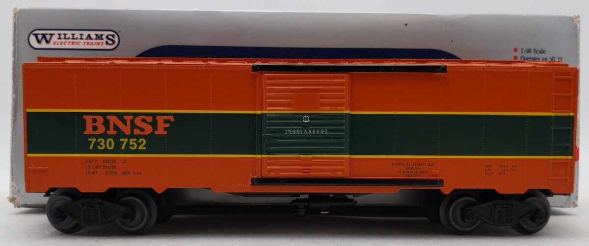 Williams FC97 O Gauge Burlington Northern Santa Fe Boxcar #730752 EX/Box