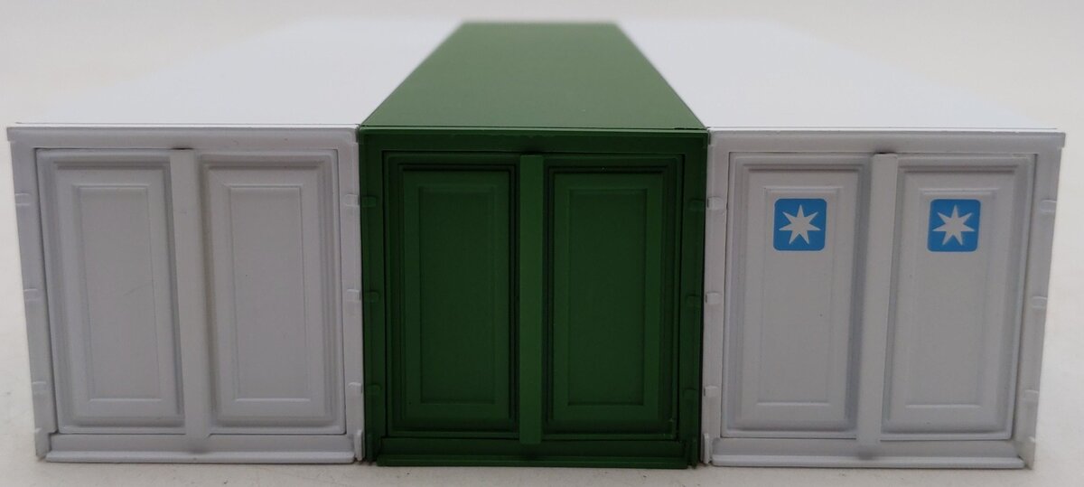 Lionel 6-12805 O and 027 Evergreen/Maersk/APL Intermodal Containers (Set of 3) EX/Box