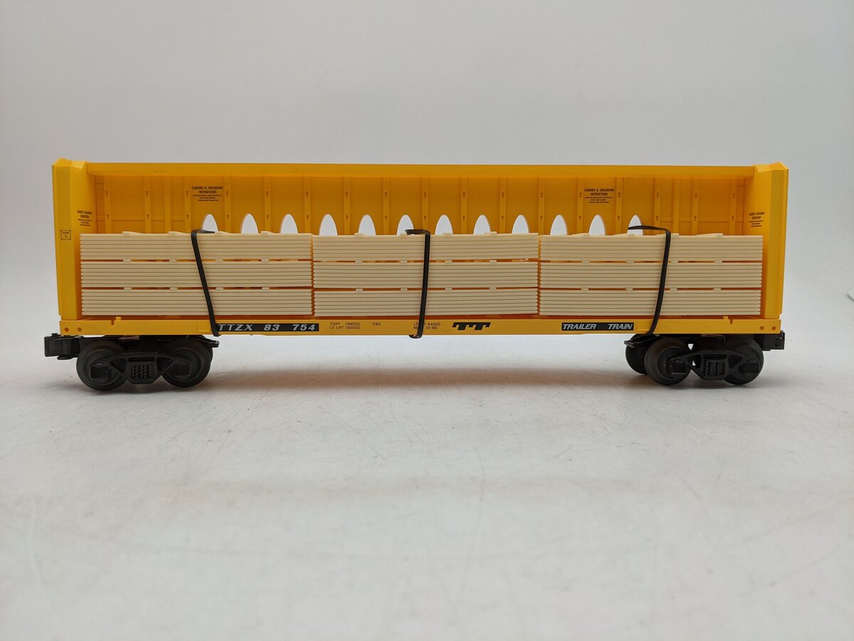 Lionel 2043063 O Trailer Train Standard Centerbeam Flatcar #83754 EX/Box