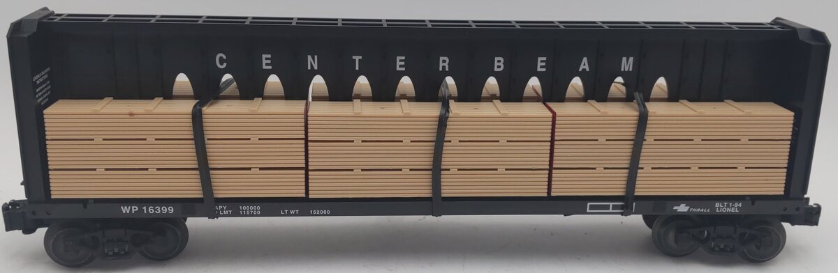 Lionel 6-16399 O Gauge Western Pacific I Beam Flatcar EX/Box