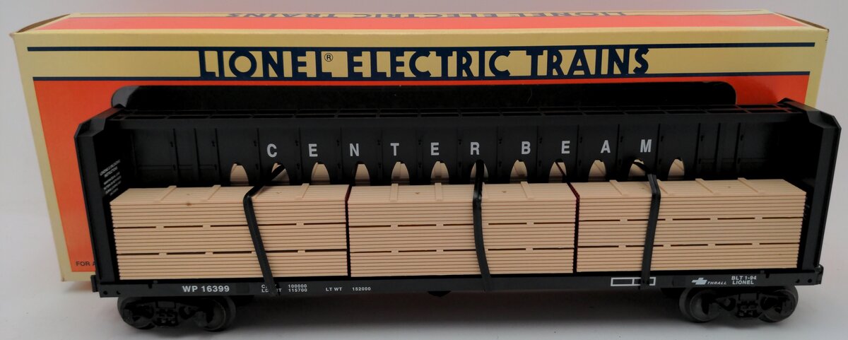 Lionel 6-16399 O Gauge Western Pacific I Beam Flatcar EX/Box