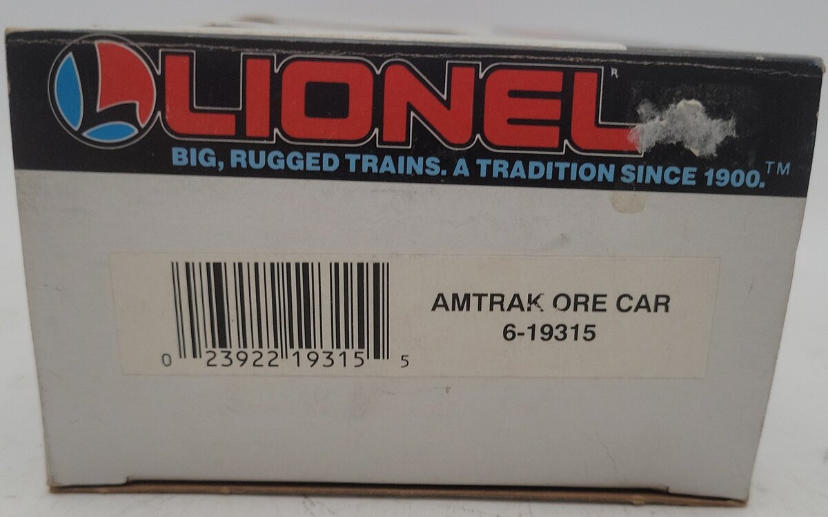 Lionel 6-19315 O Gauge Amtrak Ore Car w/ Ore Load EX/Box