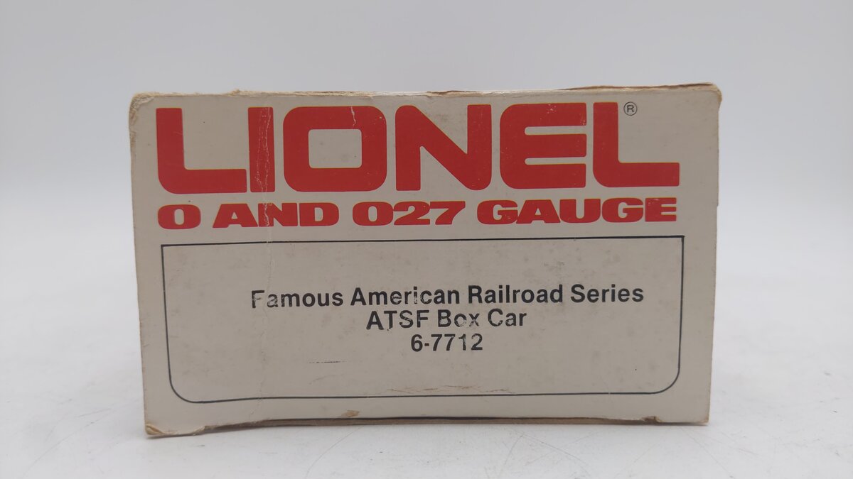 Lionel 6-7712 O Gauge ATSF Famous American Railroad Series Box Car EX/Box