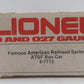 Lionel 6-7712 O Gauge ATSF Famous American Railroad Series Box Car EX/Box