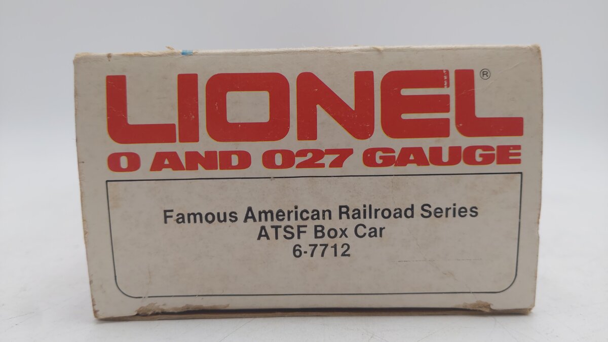 Lionel 6-7712 O Gauge ATSF Famous American Railroad Series Box Car EX/Box