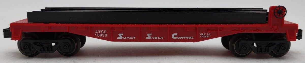 Lionel 6-16930 O Gauge AT&SF Flat Car w/ Wheel Sets #16930 EX/Box