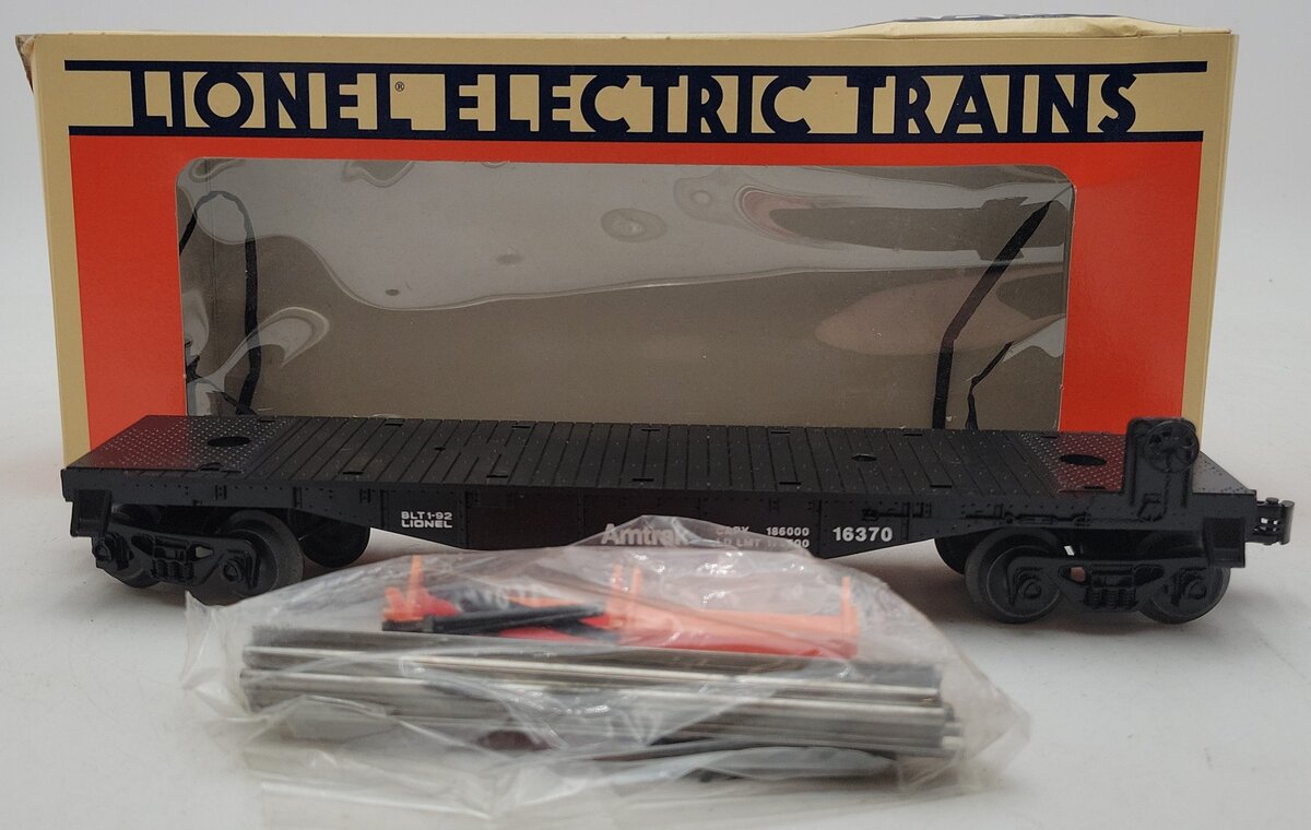 Lionel 6-16370 O Gauge Amtrak Flatcar with Rail Load #16370 LN/Box