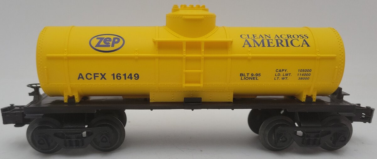 Lionel 6-16149 O Gauge ZEP Chemical Single Dome Tank Car EX/Box