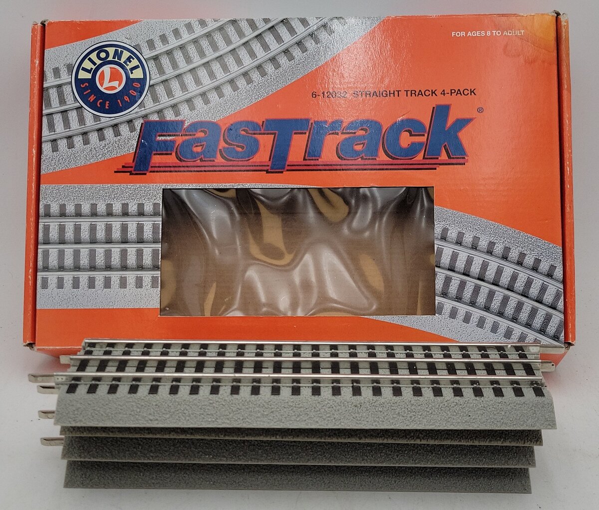 Lionel 6-12032 O Scale Straight FasTrack (Pack of 4) LN/Box