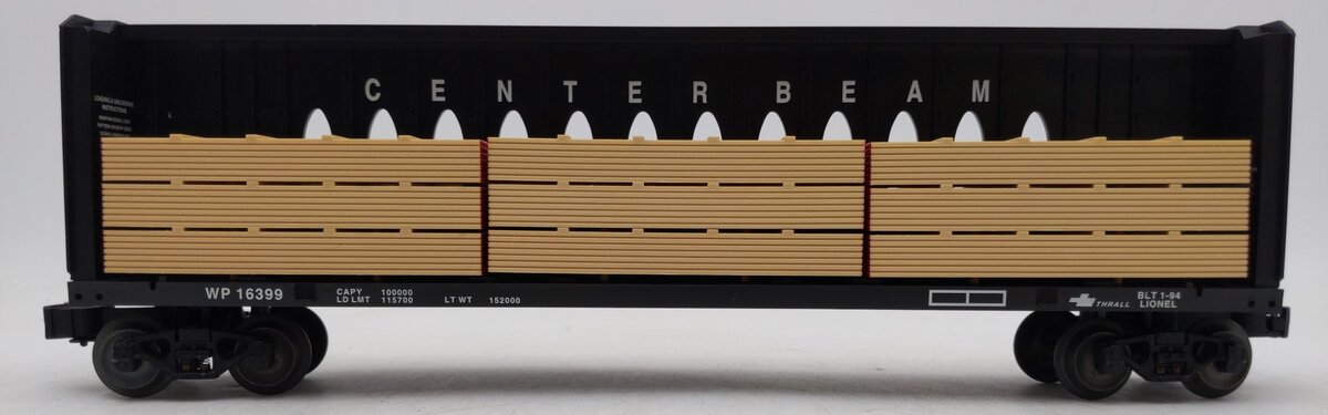 Lionel 6-16399 O Gauge Western Pacific I Beam Flatcar EX