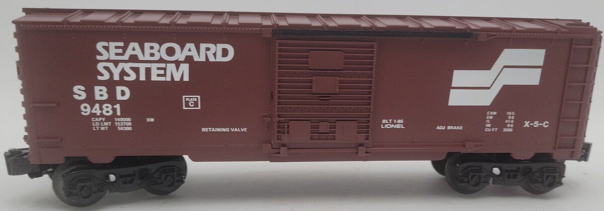 Lionel 6-9481 O Gauge Seaboard System Boxcar LN