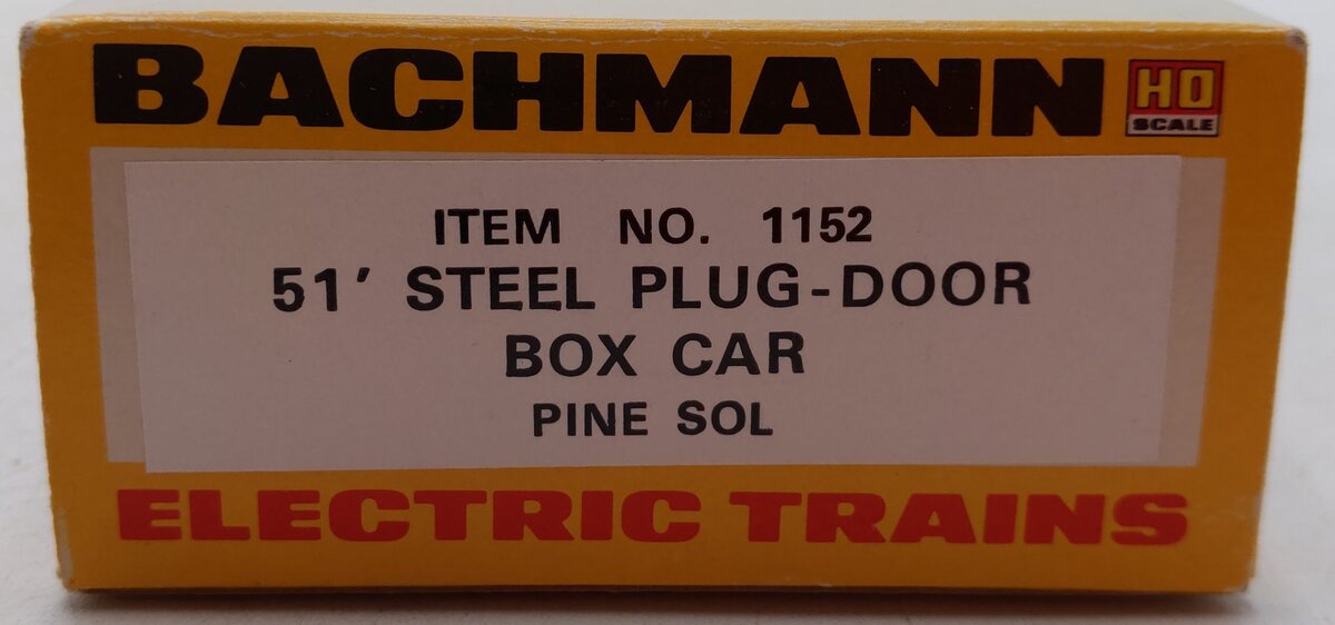 Bachmann 1152 HO Scale Pine Sol Box Car # 1 EX/Box