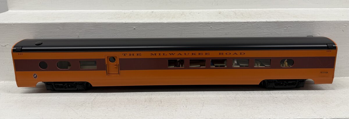 K-Line K4643-40121 Milwaukee Road 21" Aluminum Diner Car #121 EX/Box