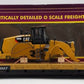 MTH 20-92140G O Gauge TTX 60' Flat Car w/ Chained Caterpillar 980K Wheel Loader LN/Box