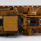 MTH 20-92140G O Gauge TTX 60' Flat Car w/ Chained Caterpillar 980K Wheel Loader LN/Box