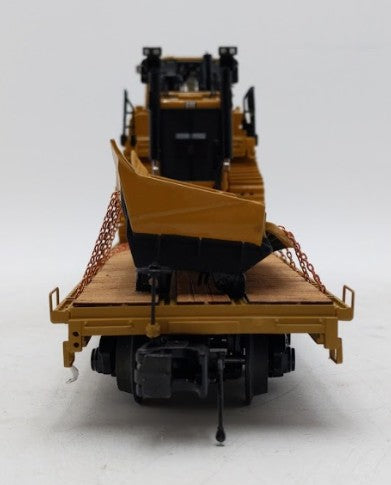 MTH 20-92142C O Gauge TTX 60' Flat Car w/ CATERPILLAR D9T Bulldozer LN/Box
