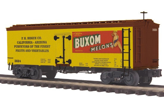 MTH 20-94570 O Gauge Buxom Melons 36’ Woodsided Reefer Car #3624 LN/Box