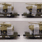 MTH 20-92276 O Gauge U.S. Army 4-Car 60' Flat Car Set w/(2) Stryker Vehicles LN/Box