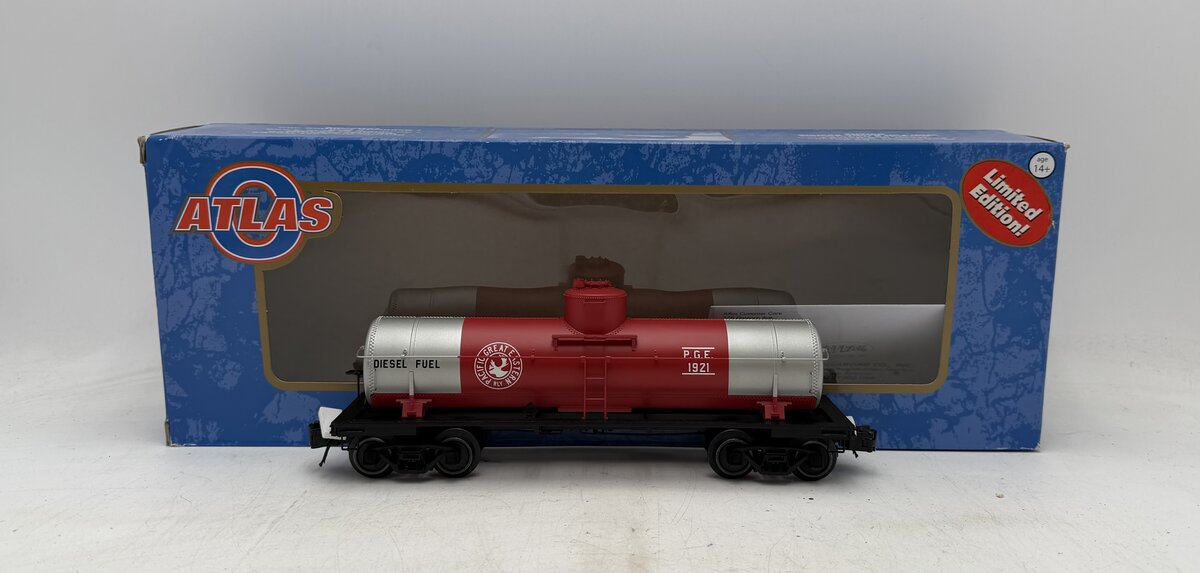 Atlas 3003845-1 O Pacific Great Eastern 8,000 Gallon Tank Car #1921 (3-Rail) LN/Box