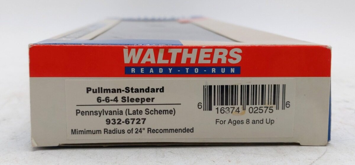 Walthers 932-6727 HO Pennsylvania Pullman-Standard 6-6-4 Sleeper Car EX/Box