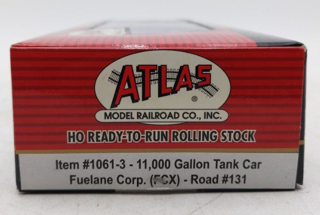 Atlas 1061-3 HO Fuelane Corp 11,000 Gallon Tank Car #131 MT/Box