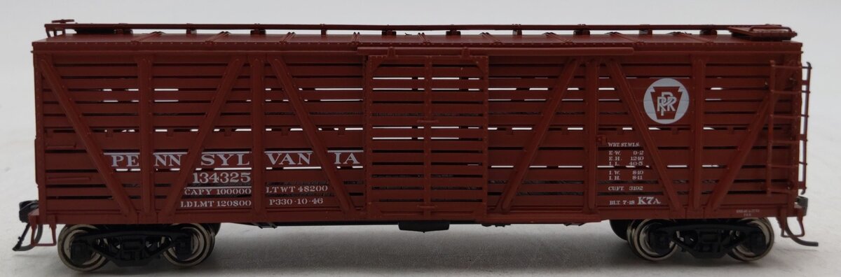 Broadway Limited 850 HO Pennsylvania Railroad Stock Car #134325 EX/Box