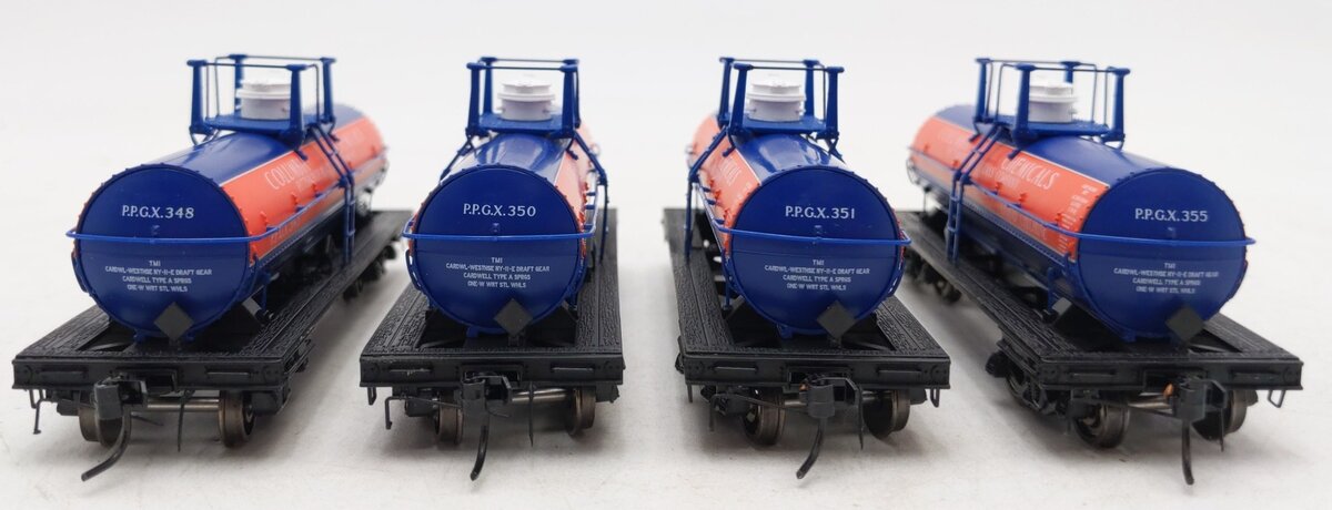 Broadway Limited 6124 HO PPG ACF Type 6,000-Gallon Tank Car (Set of 4) LN/Box