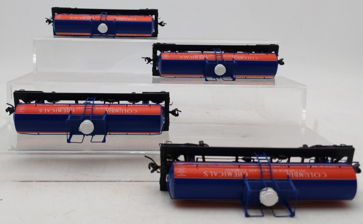 Broadway Limited 6124 HO PPG ACF Type 6,000-Gallon Tank Car (Set of 4) LN/Box