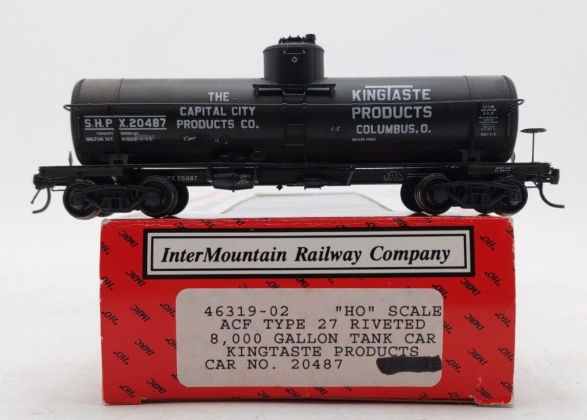 InterMountain 46319-02 HO Scale Kingtaste Products ACF 8K Gallon Tank Car #20487 LN/Box