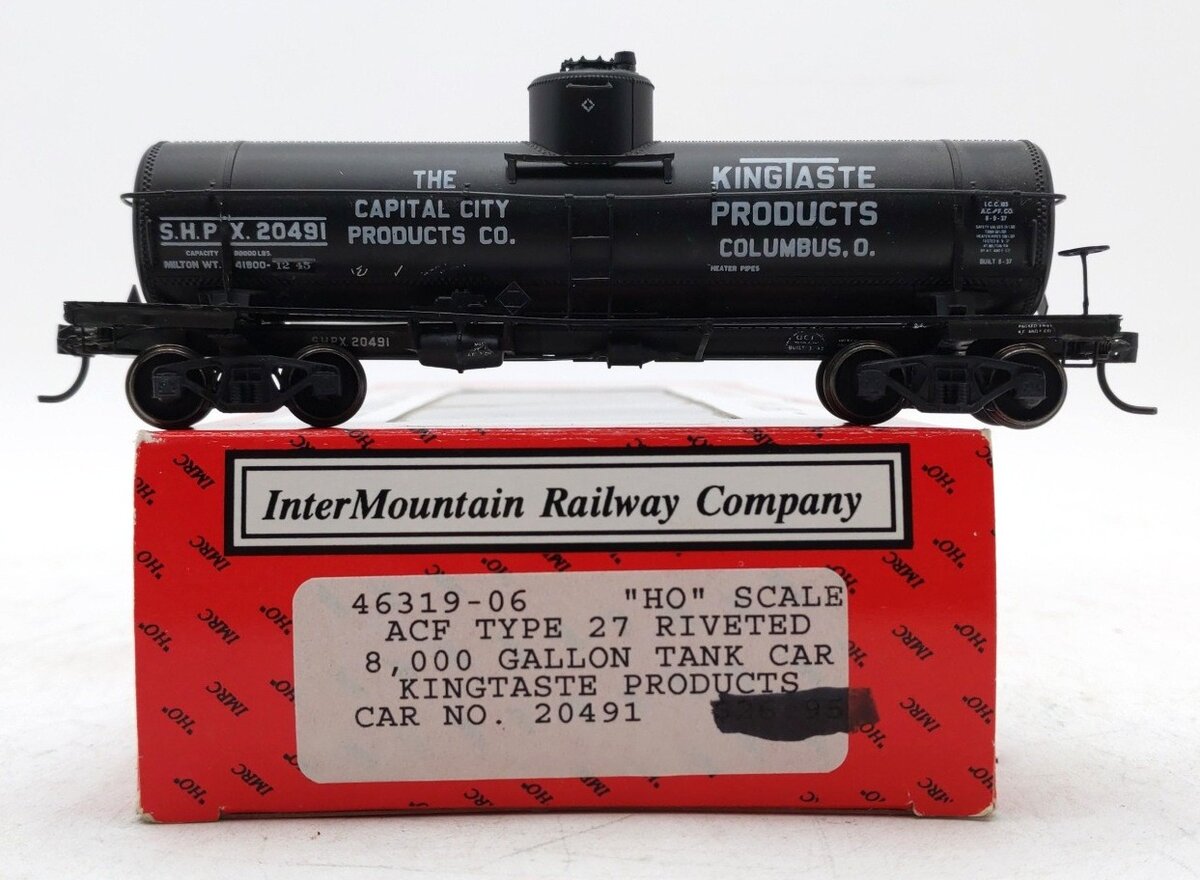 InterMountain 46319-06 HO Scale Kingtaste Products ACF 8K Gallon Tank Car #20491 LN/Box
