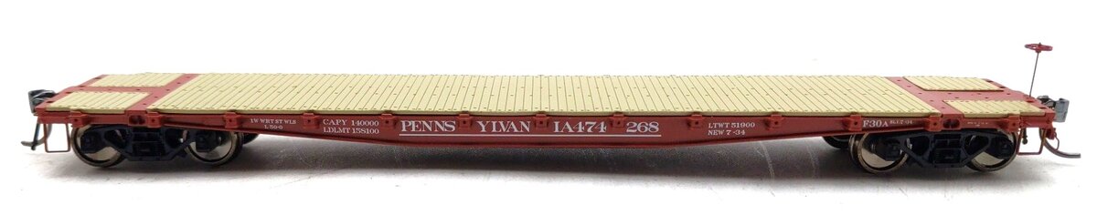 Rapido Trains 138001-1 HO Scale Pennsylvania Railroad F30A Flatcar #474268 LN/Box