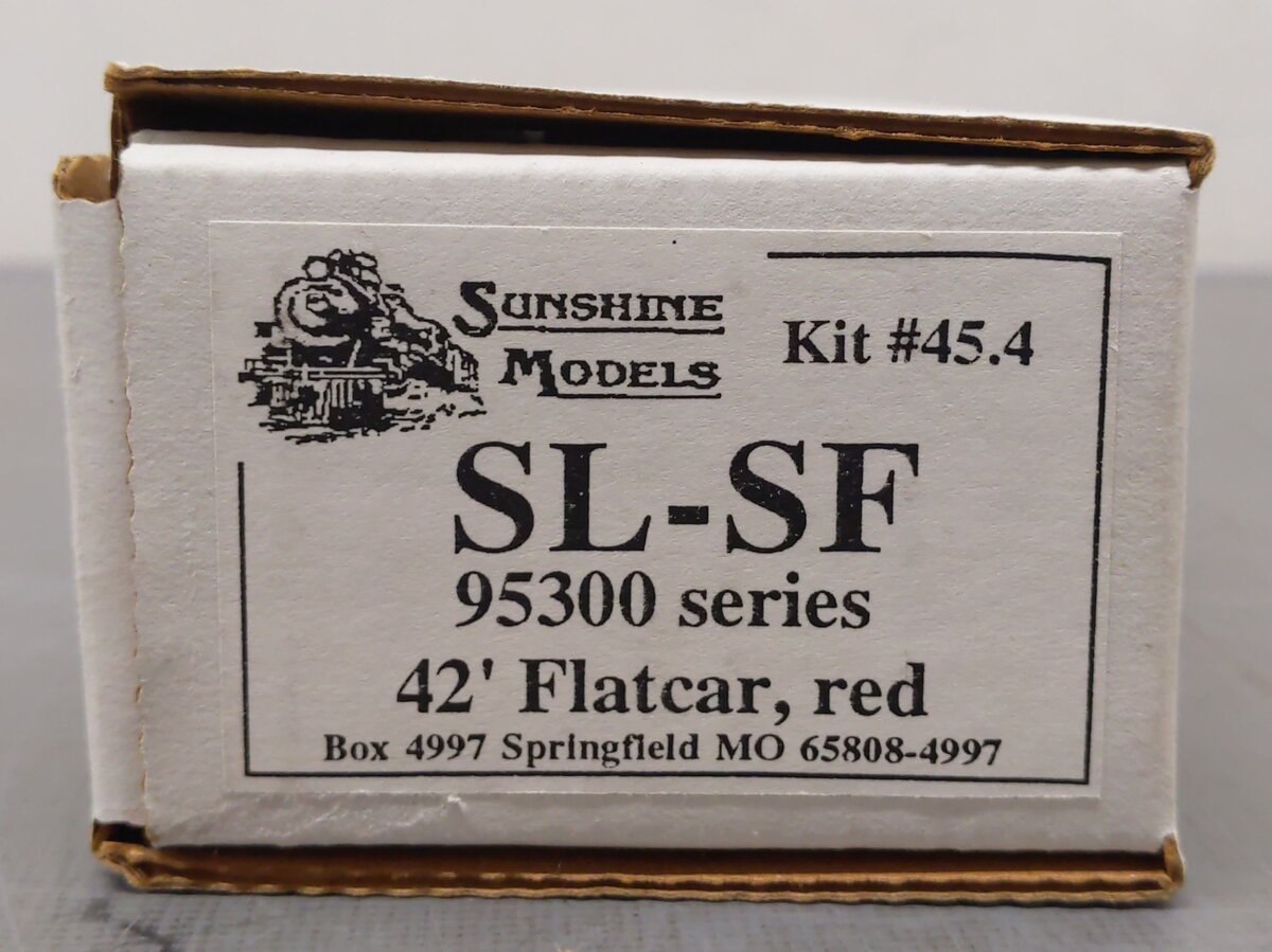 Sunshine Models 45.4 HO St. Louis San Francisco 42' Flatcar Kit-Assembled/Box