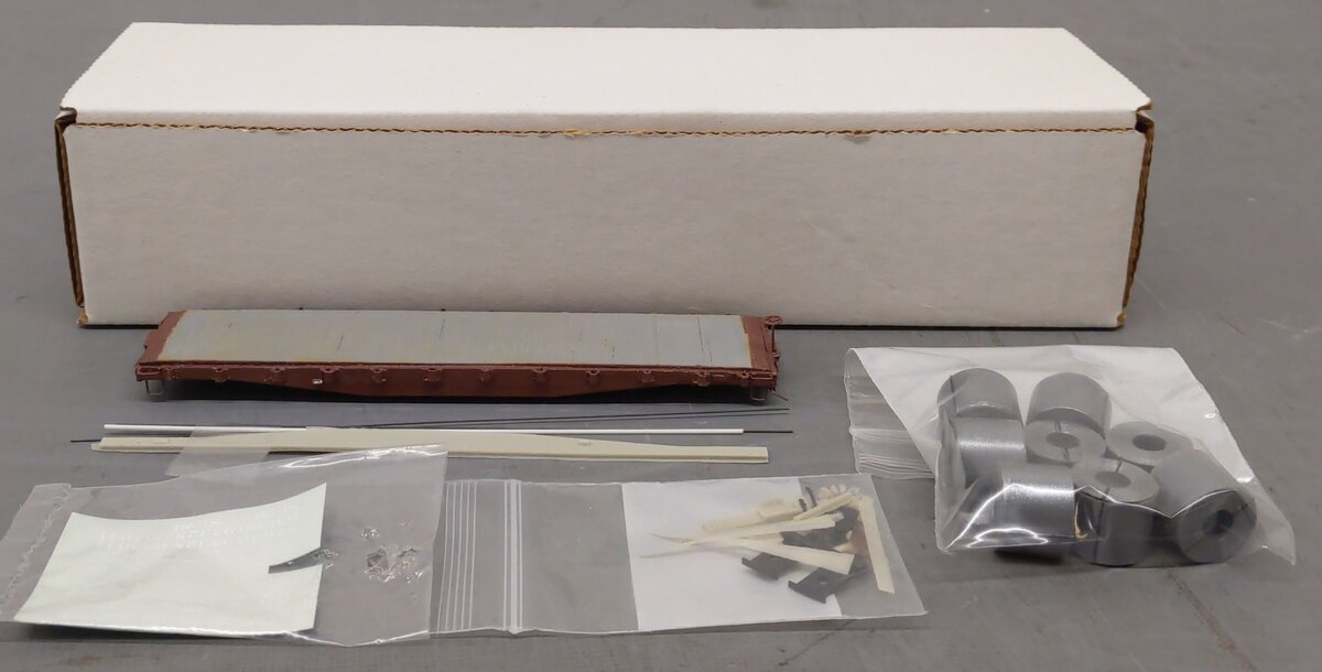 Sunshine Models 45.4 HO St. Louis San Francisco 42' Flatcar Kit-Assembled/Box