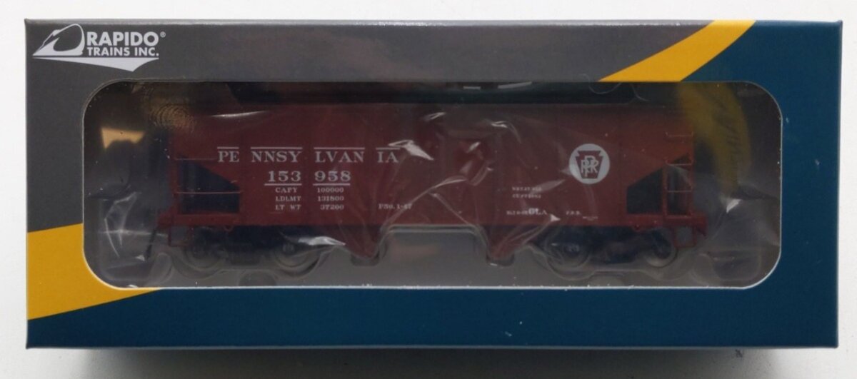 Rapido Trains 148001-1 HO Scale Pennsylvania Railroad GLa Hopper Car #153958 NIB