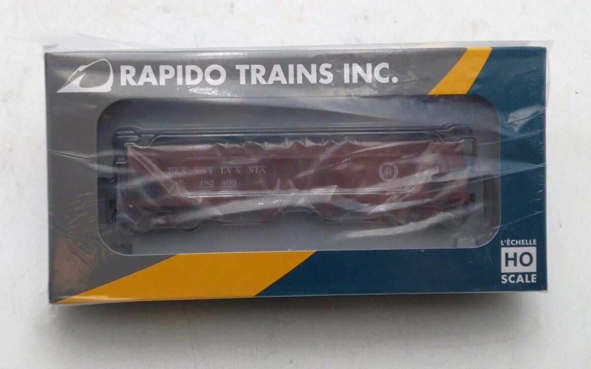 Rapido Trains 178002A HO PRR Circle Keystone H21A 4-Bay Hopper w/K Brakes#182493 NIB