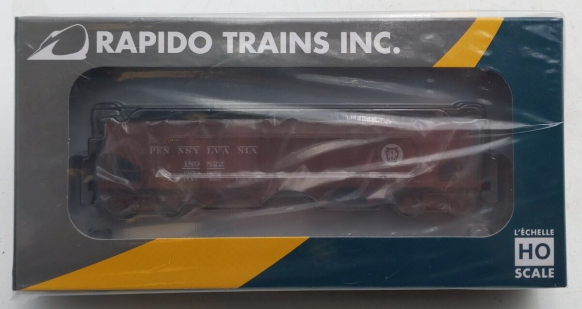 Rapido Trains 178002A HO PRR Circle Keystone H21A 4-Bay Hopper w/K Brakes NIB