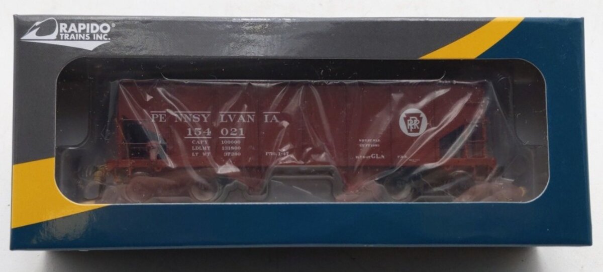 Rapido Trains 148001-2 HO Scale Pennsylvania Railroad GLa Hopper Car #154021 NIB