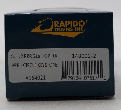 Rapido Trains 148001-2 HO Scale Pennsylvania Railroad GLa Hopper Car #154021 NIB