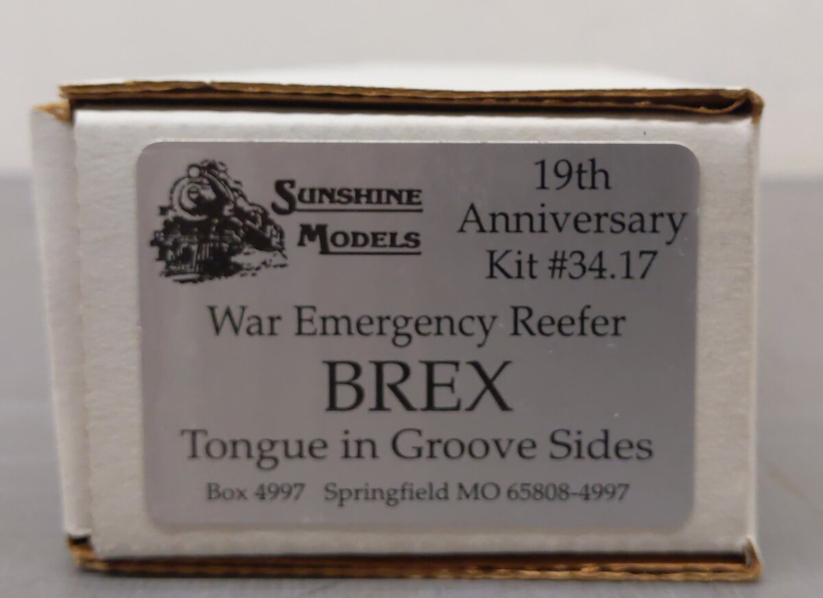 Sunshine Models 34.17 HO BREX War Emergency Reefer Kit-Assembled EX/Box
