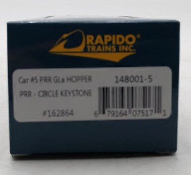 Rapido Trains 148001-5 HO Scale Pennsylvania Railroad GLa Hopper Car #162864 NIB