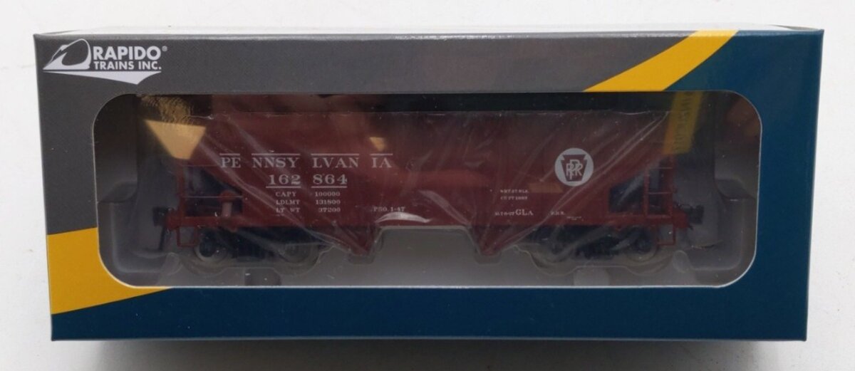 Rapido Trains 148001-5 HO Scale Pennsylvania Railroad GLa Hopper Car #162864 NIB