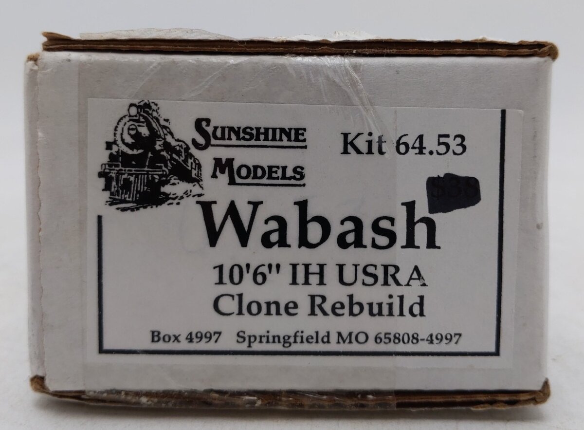 Sunshine Models 64.53 HO Wabash 10'6