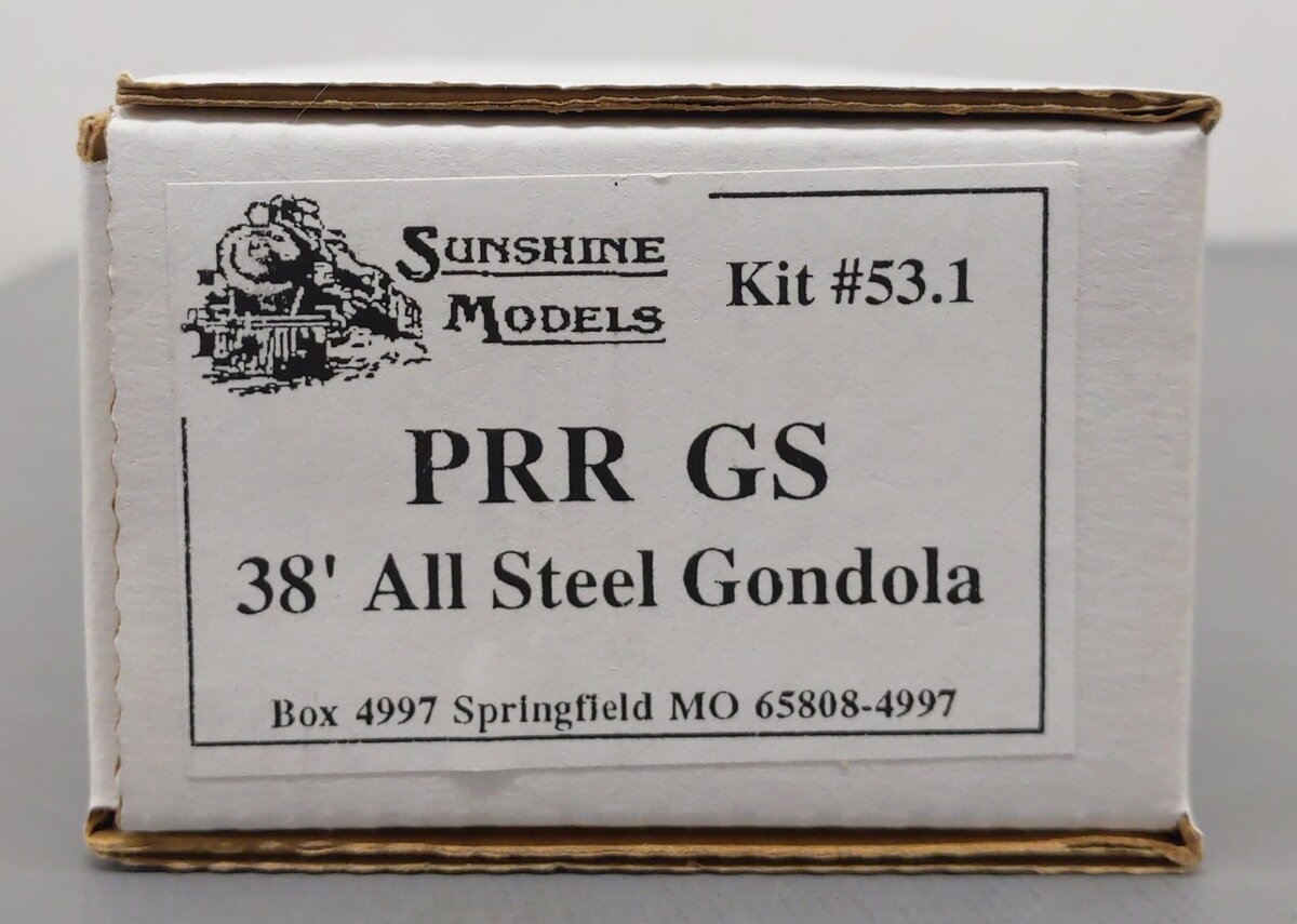 Sunshine Models 53.1 HO Pennsylvania Railroad GS 38' All Steel Gondola Kit LN/Box